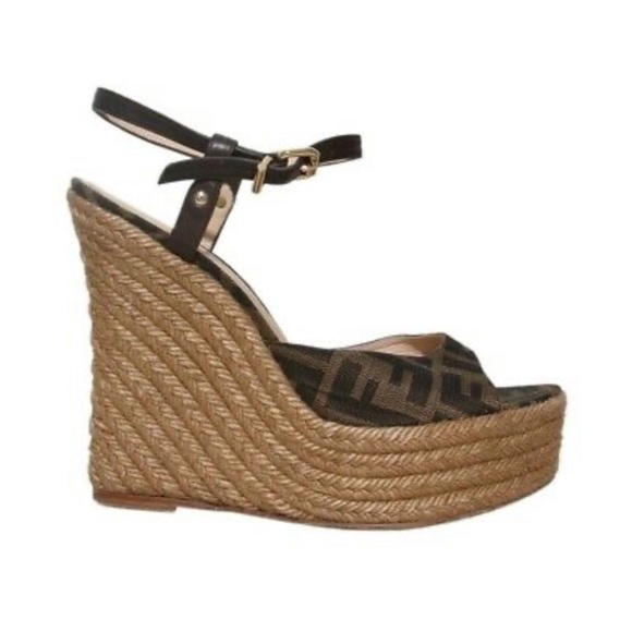 Fendi Shoes - Genuine Fendi Wedges, Size 40